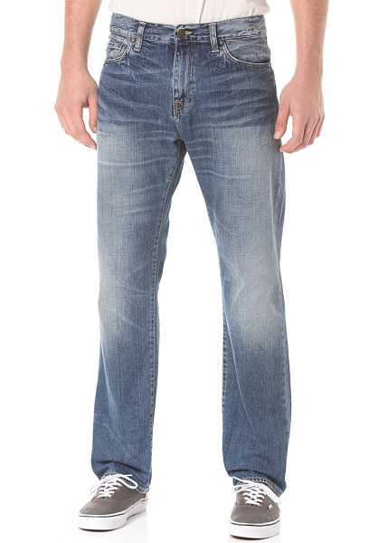 Carhartt Wip Davies - Blu Uomo Sottile Jeans (D7757)
